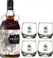 Kraken Black Spiced Giftbox With Glasses 40% 700ml