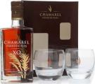 Chamarel XO Rum Gift Set with 2x Glasses 6yo 43% 700ml