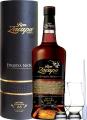 Zacapa Etiqueta Negra Sistema Solera Tube With Glasses 23yo 43% 700ml