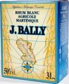 J.Bally Rhum Blanc Cubi 50% 3000ml