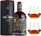 Don Papa Tube & 2 Glasses 10yo 43% 700ml