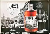 Ferroni Fonde A Marseille Ambre Giftbox With Glasses 40% 700ml