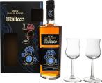 Ron Malteco Giftbox With Glasses 10yo 40% 700ml