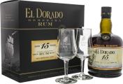 El Dorado Special Reserve Giftbox With Glasses 15yo 43% 700ml