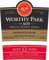 Worthy Park 2007 FRS Gemini Barrel 13yo WPM 56% 750ml