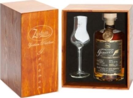 Zuidam Korenwijn Genever Founder's Reserve 80th Fred van Zuidam Birthday Oloroso Sherry Cask Matured Giftbox With Glasses 25yo 38% 500ml