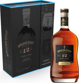 Appleton Estate Jamaica Rare Cask 12yo Giftbox With Glasses 43% 700ml