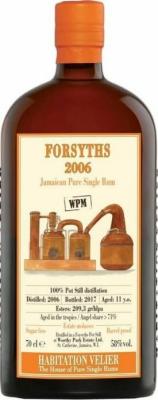 Habitation Velier 2006 Forsyths WPM Jamaica 11yo 58% 700ml