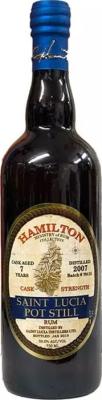 Hamilton 2007 Saint Lucia Pot Still 7yo 59% 750ml