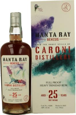 Silver Seal 1997 Caroni Trinidad Manta Ray Genesis 25yo 60.4% 700ml