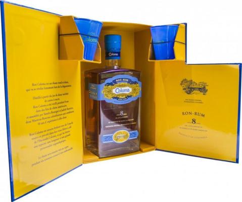 Coloma 8yo Giftbox With Glasses 40% 700ml