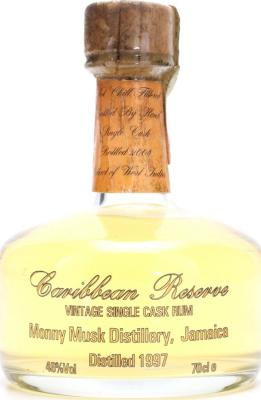 Caribbean Reserve 1997 Monny Musk Jamaica Vintage Single Cask 46% 700ml