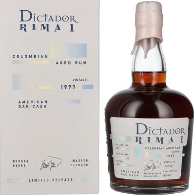 Dictador 1997 RIMA 1 American Oak Cask 25yo 44% 700ml