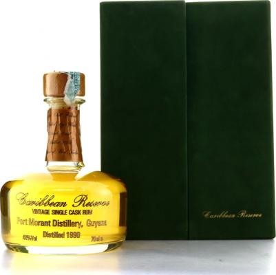 Caribbean Reserve 1990 Vintage Single Cask Rum Port Morant 46% 700ml