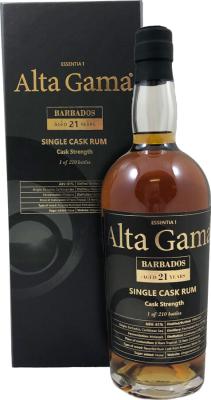 Alta Gama 1999 Single Cask Barbados 21yo 61% 700ml