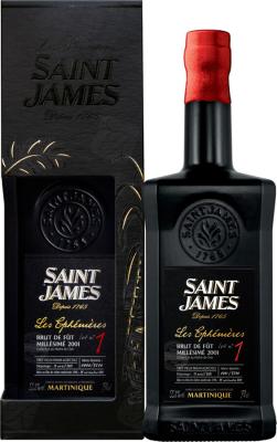 Saint James 2001 Les Ephemeres Brut de Fut #1 55.2% 700ml