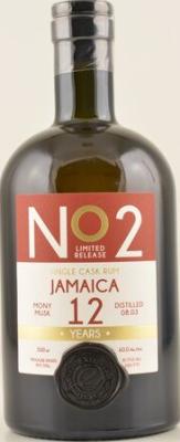 Ekte Rum 2003 Clarendon Jamaica No2 Single Cask 12yo 60% 500ml