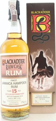 Blackadder 2000 Raw Cask Jamaica Hampden Rum 15yo 57% 700ml