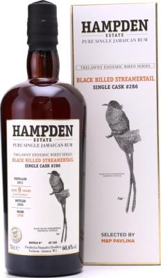Velier Hampden Estate 2011 Black Billed Streamertail LFCH Single Cask #286 TEBS Series 9yo 60.6% 700ml