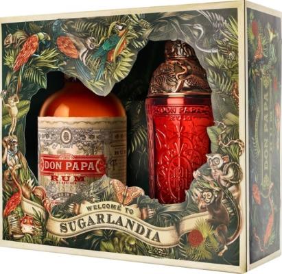 Don Papa Philippines Giftbox With Shaker 7yo 40% 700ml