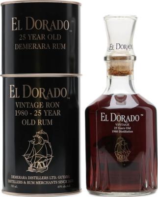 El Dorado 1980 Vintage Ron 25yo 40% 750ml