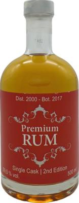 Schwarz Wine 2000 Premium Rum Hampden Single Cask 2nd Edition 16yo 59.5% 500ml