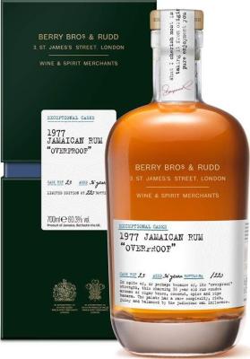 Berry Bros. & Rudd 1977 Overproof Jamaican Cask no.23 36yo 60.3% 700ml