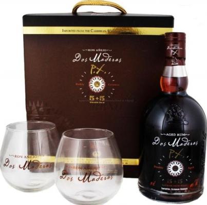 Dos Maderas PX 5+5 Giftbox With Glasses 10yo 40% 700ml