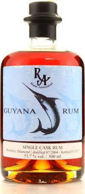 Rum Artesanal 2004 Guyana Diamond 12yo 53.7% 500ml