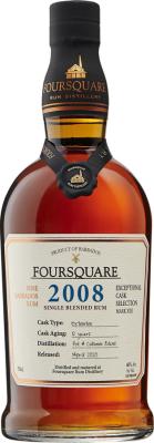 Foursquare 2008 Exceptional Cask Selection Mark XIII 12yo 60% 750ml