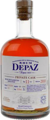 Depaz 2010 Private cask Bar 1802 Selection 11yo 57.4% 700ml