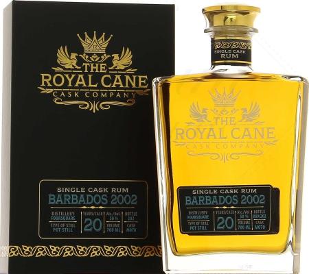 The Royal Cane Cask Company 2002 Foursquare Barbados Single Cask No.MO78 20yo 50% 700ml