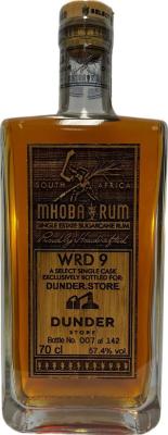 Mhoba 2020 WRD 9 Bottled for Dunder Store 2yo 57.4% 700ml