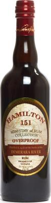 Hamilton 151 Overproof Demerara River 75.5% 750ml