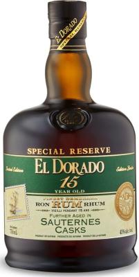 El Dorado Special Reserve Sauternes Casks 15yo 43% 750ml