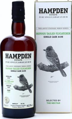 Velier Hampden Estate 2010 Rufous Tailed Flycatcher LROK Single Cask #498 TEBS Series 10yo 62.5% 700ml