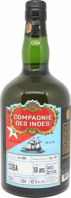 Compagnie des Indes 1999 Cuba 18yo 45% 700ml