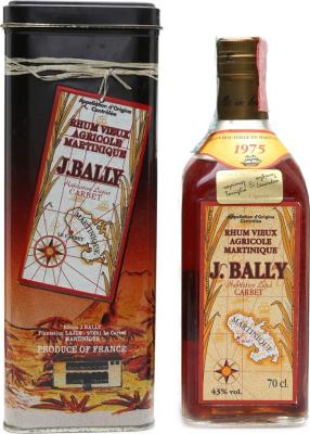 J.Bally 1975 Habitation Lajus Carbet 43% 700ml