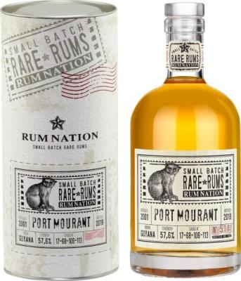 Rum Nation 2001 Port Mourant 18yo 57.6% 700ml