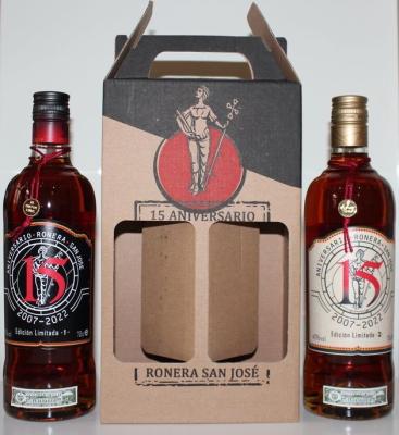 Havana Club 2007 15th Anniversary Ronera San Jose 2 Bottles SET 40% 700ml