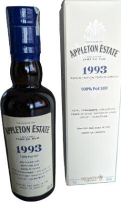 Appleton Estate 1993 Jamaica Hearts Collection 29yo 63% 100ml