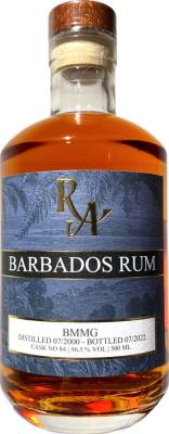 Rum Artesanal 2000 BMMG Barbados Cask No.84 22yo 56.5% 500ml