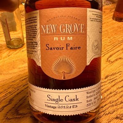 New Grove 2012 Savoir Faire Single Cask #83 10yo 55% 700ml