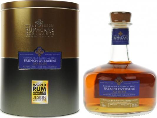 Rum & Cane French Overseas XO 43% 700ml