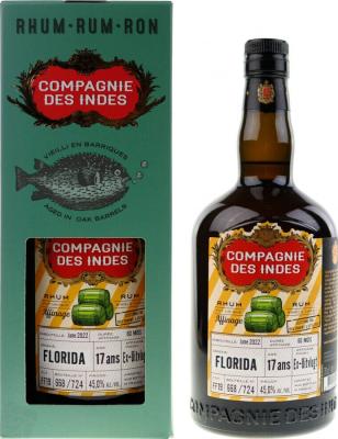 Compagnie des Indes Florida Ex-Uitvlugt 17yo 45% 700ml