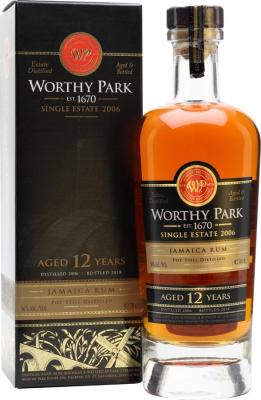 Worthy Park 2006 Jamaica Rum Single Estate 12yo 56% 700ml