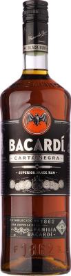 Bacardi Carta Negra Superior Black Rum 37.5% 1000ml