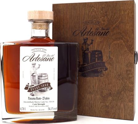 El Ron del Artesano 1997 Panama Amontillado Sherry Cask No. 110-16 23yo 54.1% 700ml