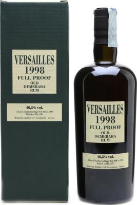 Velier Demerara 1998 Versailles VSG Guyana 9yo 46.5% 700ml