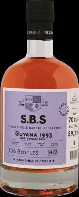 S.B.S 1993 Guyana UDS Bourbon Cask 30yo 59.2% 700ml